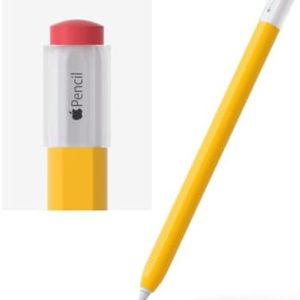 ELETIUO Apple Pencil 2nd Generation Silicone Case - Protective Grip Sleeve for iPad Pro 11/1|9 inch - Yellow - Accessory