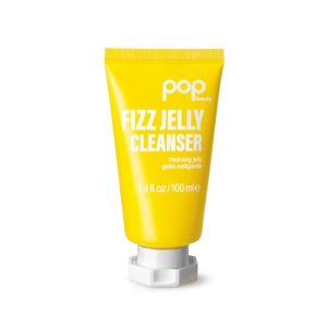 POP Beauty FIZZ JELLY CLEANSER - Textured Jelly Face Wash for Brightening Skin, Ideal for All Skin Types, Effectively Re