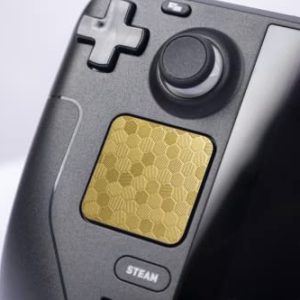 Luck&Link Touchpad Protector for Steam Deck - High-End Textured Grip Skin for OLED & LCD Touch Trackpads - Honeycomb Gol
