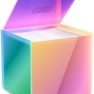 CLEAN SKIN CLUB The Prism Box XL | Stylish Storage for 50 Disposable Towels | Functional Bathroom Accessory | Vibrant De