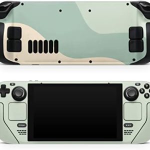 TACKY DESIGN Solid Color Blocking Skin for Steam Deck - Premium 3M Vinyl Decal, Full Wrap Cover for Gamers, Beige, Styli