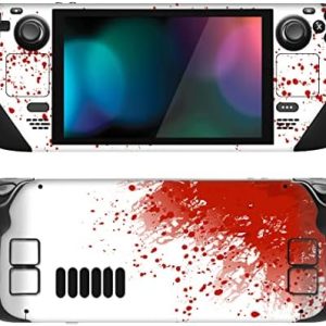 PlayVital Full Set Protective Skin Decal for Steam Deck - Blood Splash | Custom Vinyl Cover | Perfect for Gamers | Ultim